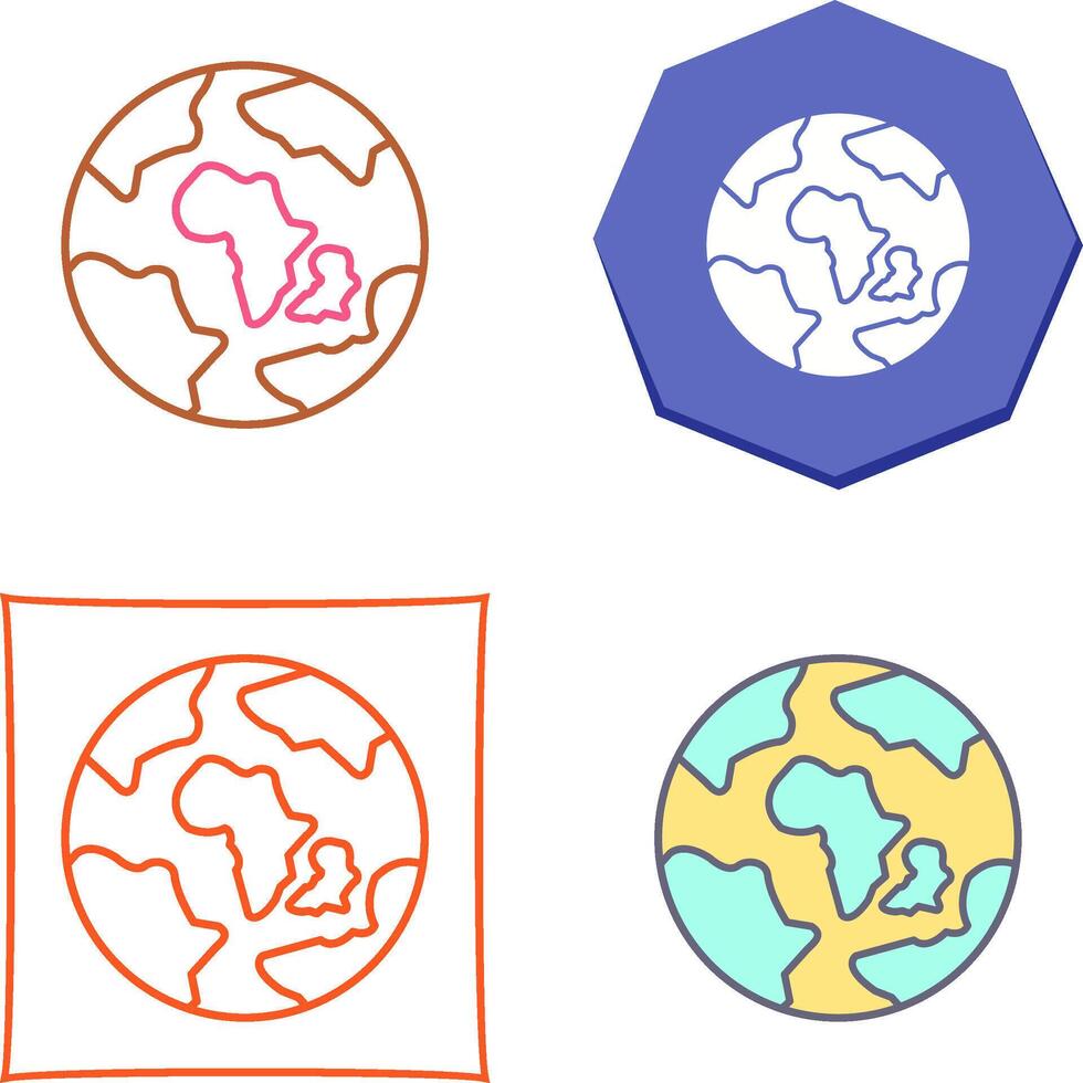 Earth Icon Design vector