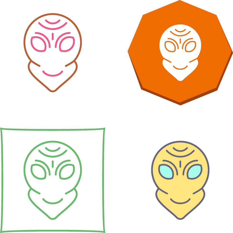 Alien Icon Design vector