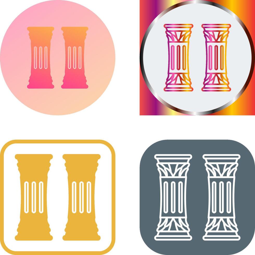 Column Icon Design vector