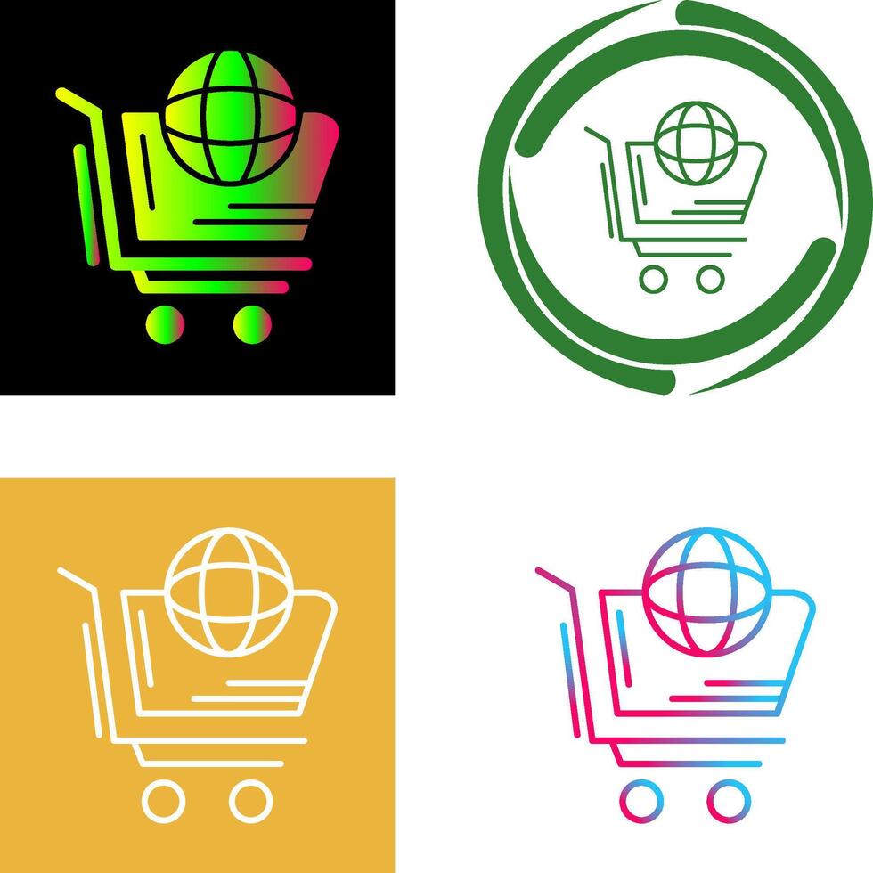 World Shopping Icon Design vector