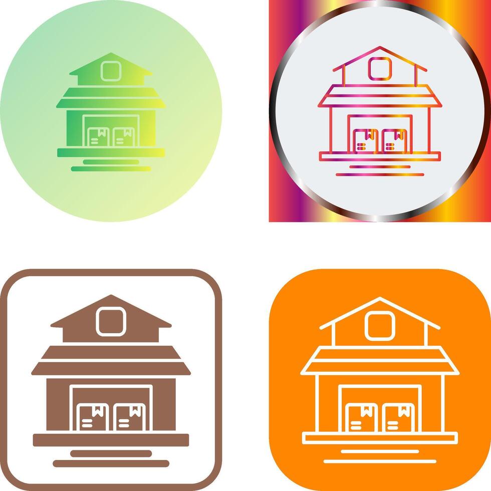 Warehouse Icon Design vector