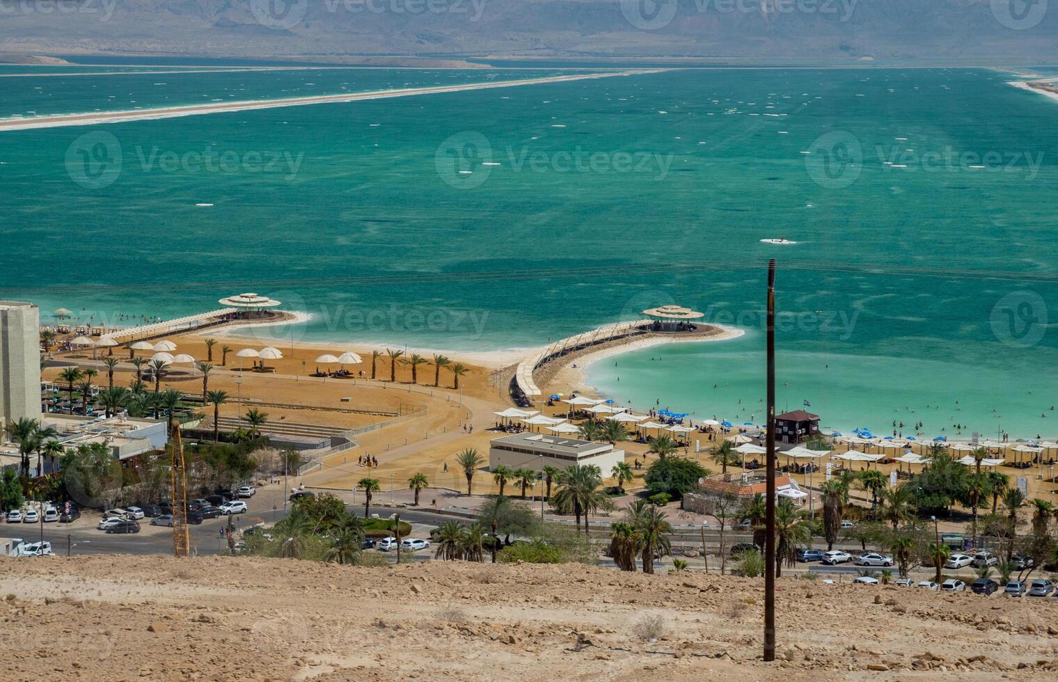 Desert landscape of Israel, Dead Sea, Jordan. photo