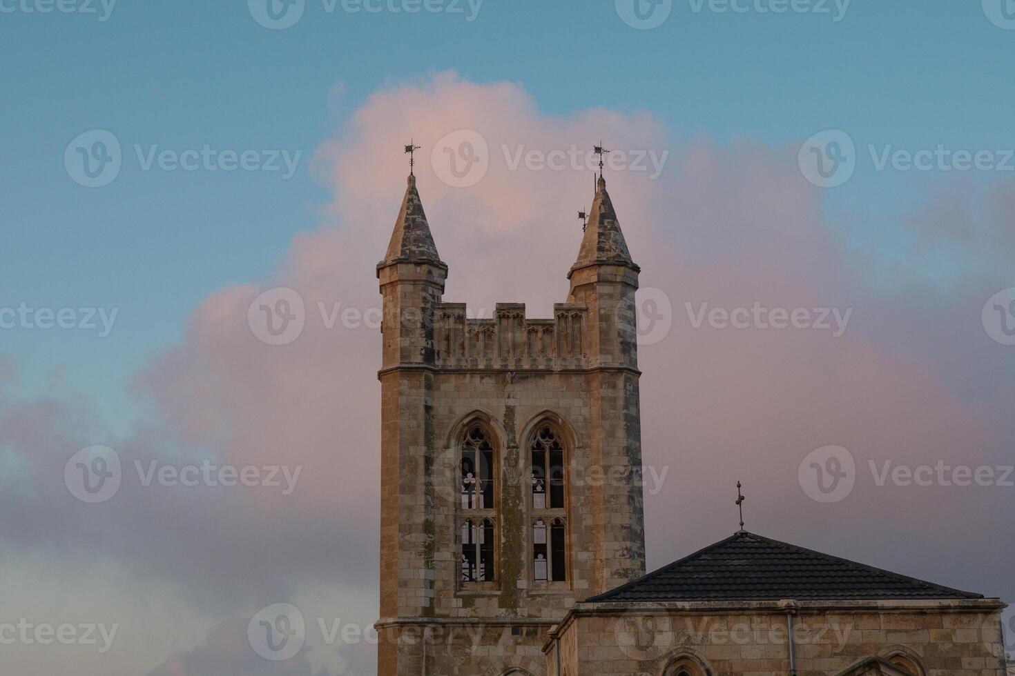 Jerusalem, St. George's Anglican Cathedral in the early morning. photo