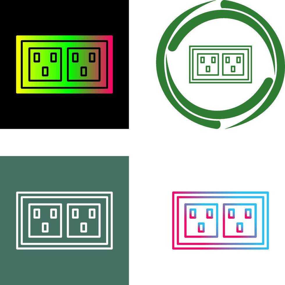 Socket Icon Design vector