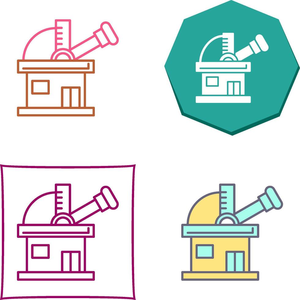 Observatory Icon Design vector
