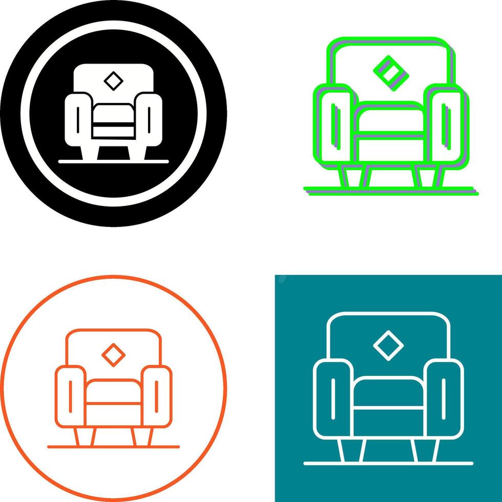 Armchair Icon Design vector