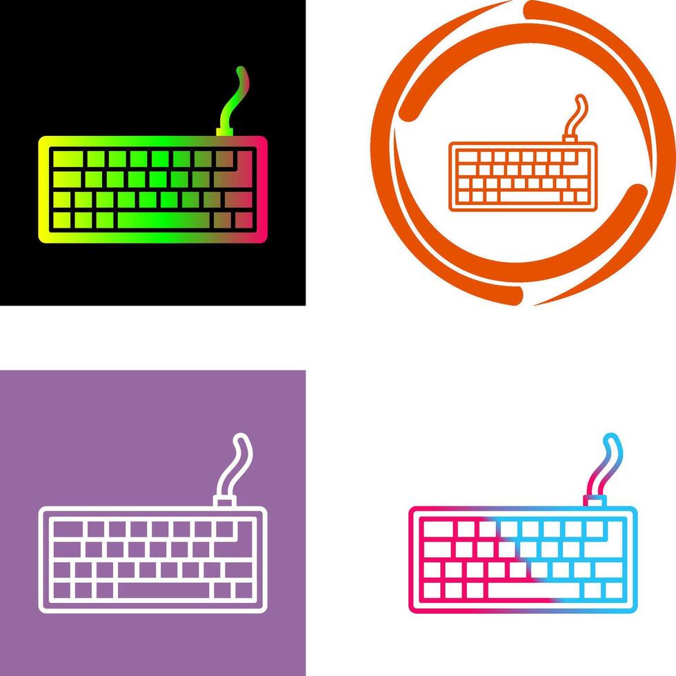 diseño de icono de teclado vector