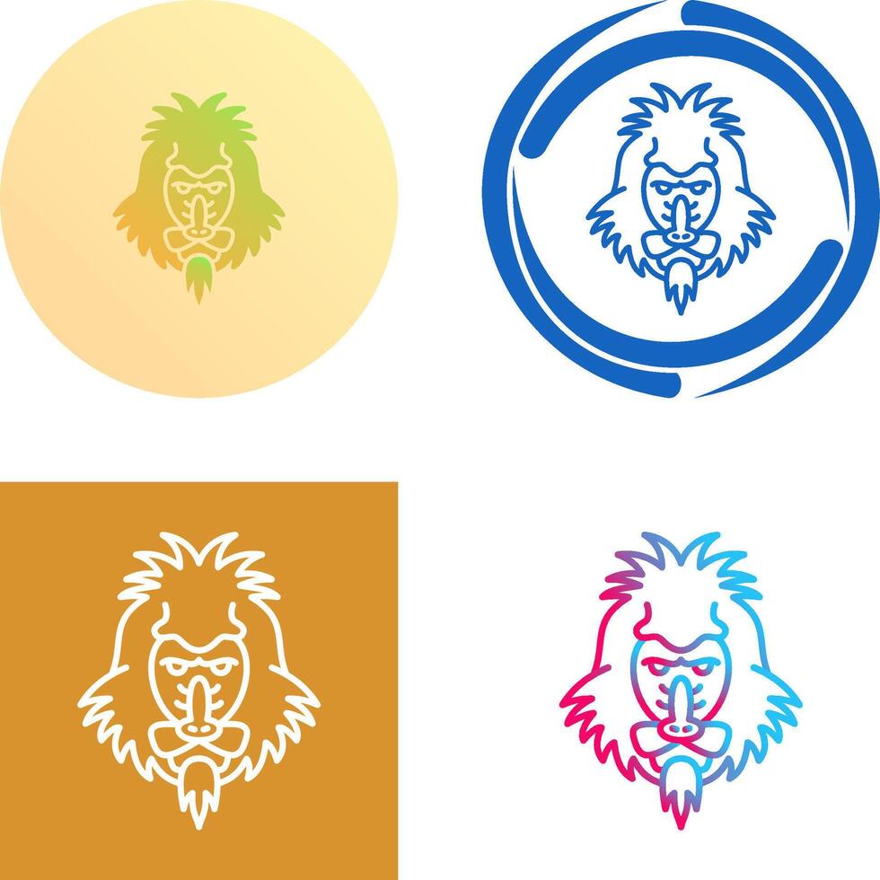 Mandrill Icon Design vector