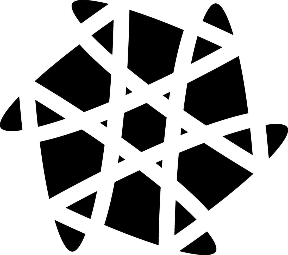 Black mandala decorative graphic element vector