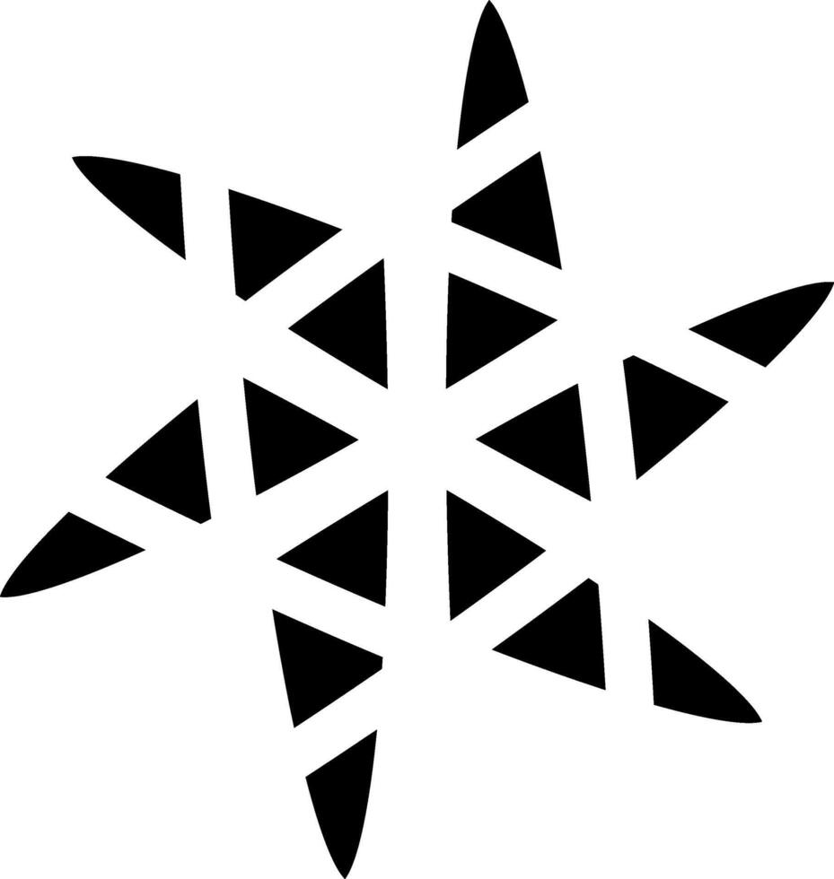 Triangles in the shape of a decorative mandala vector