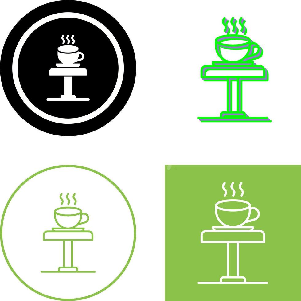 Coffee Table Icon Design vector