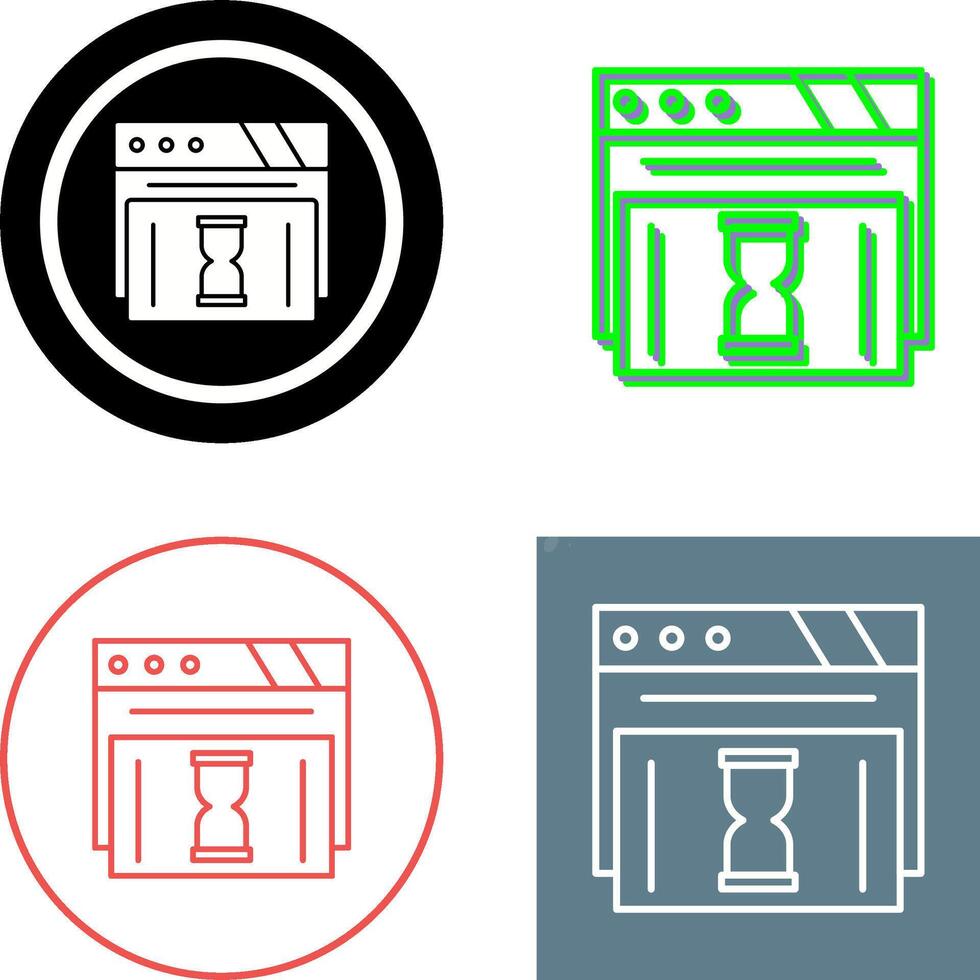 Waiting Icon Design vector