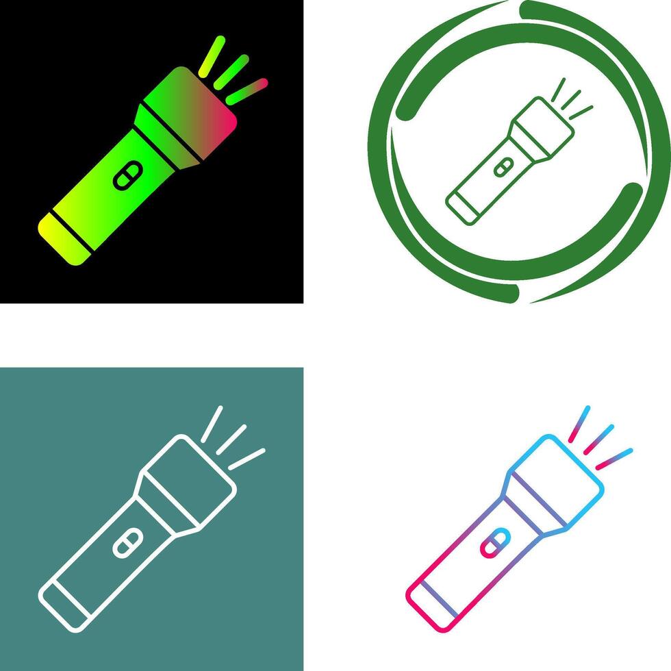 Flashlight Icon Design vector
