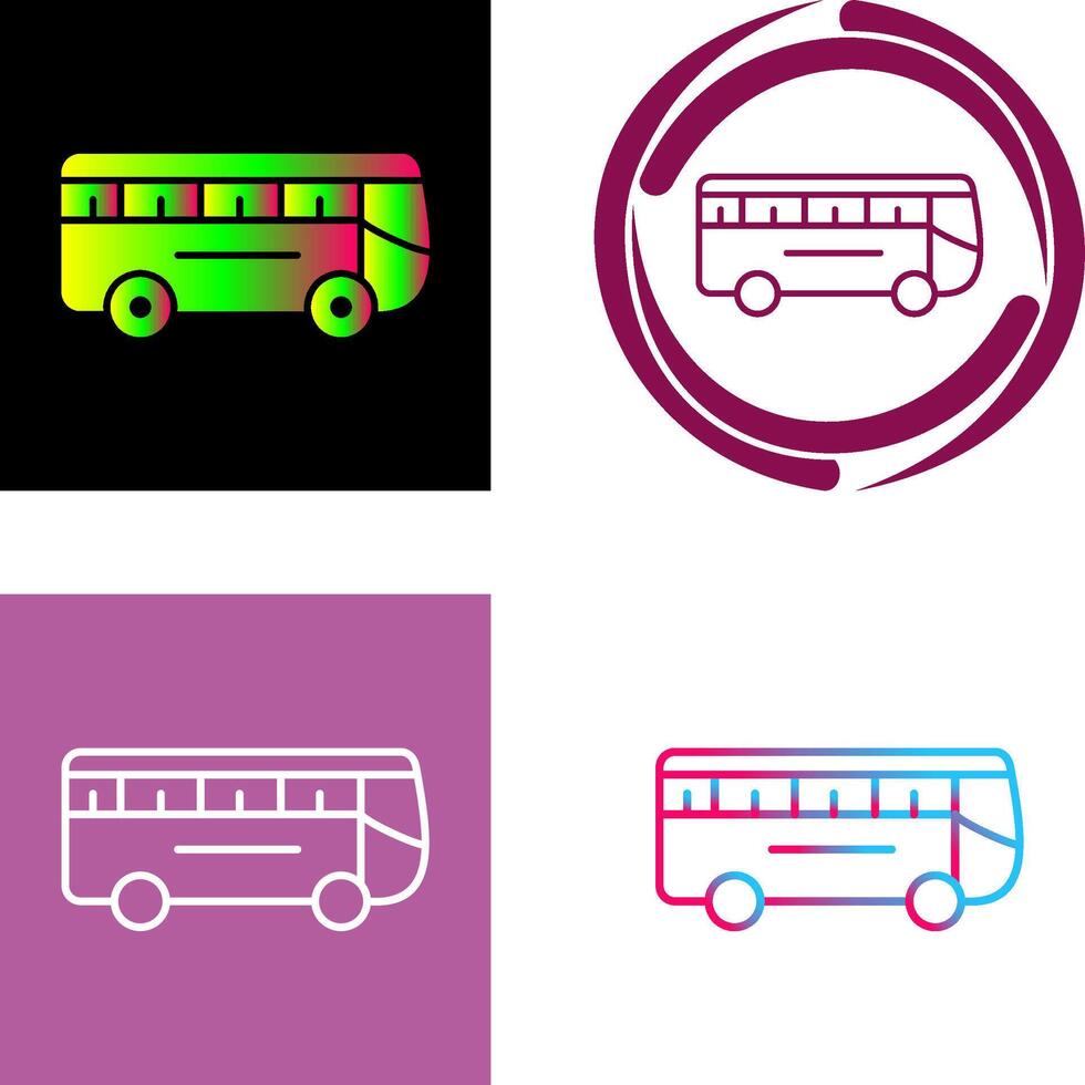 Bus Icon Design vector