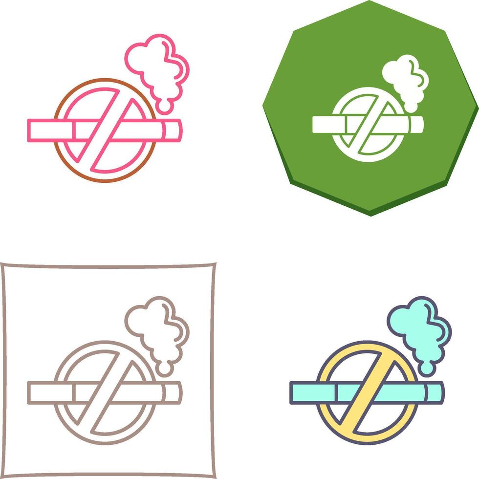 No Tobacco Icon Design vector