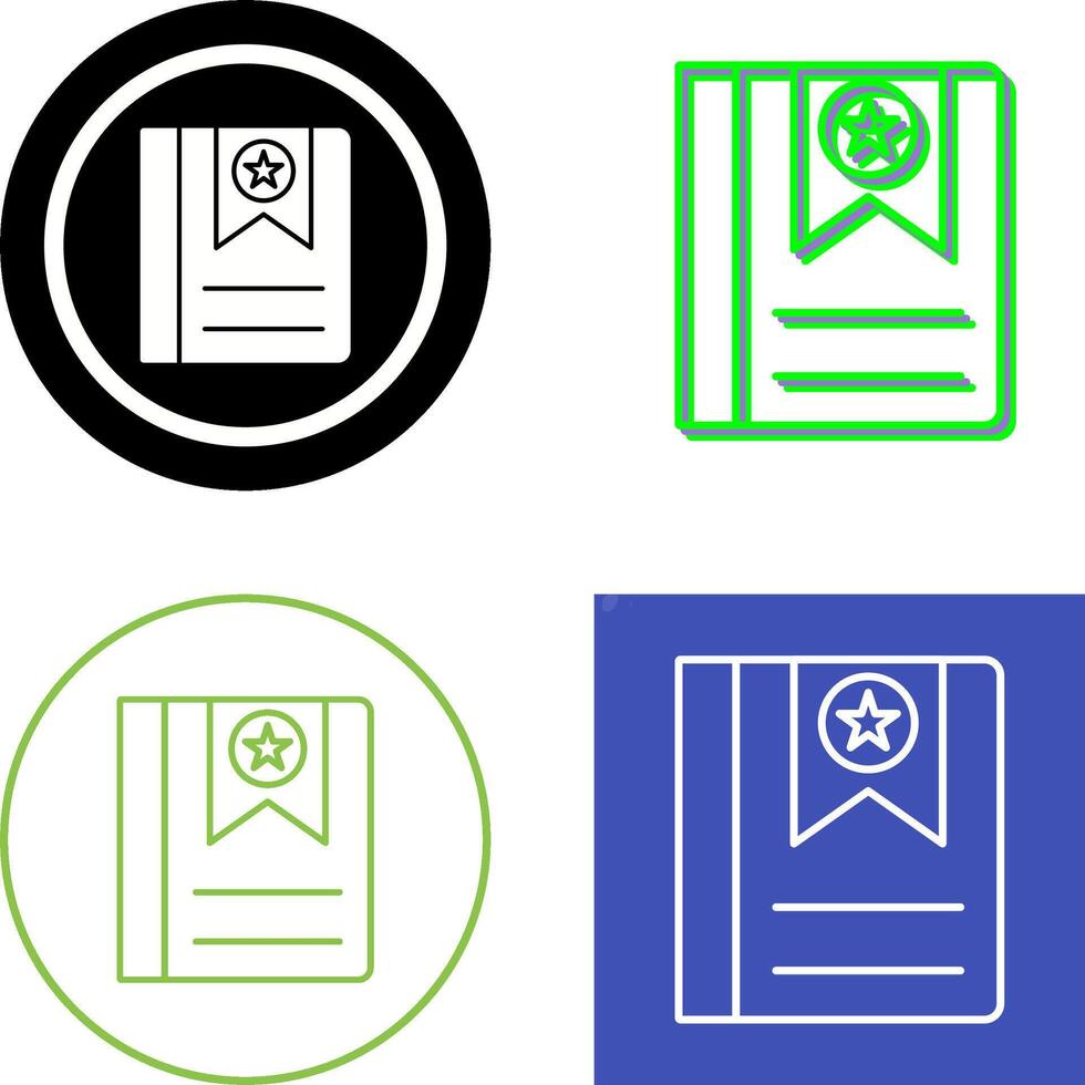 Bookmark Icon Design vector