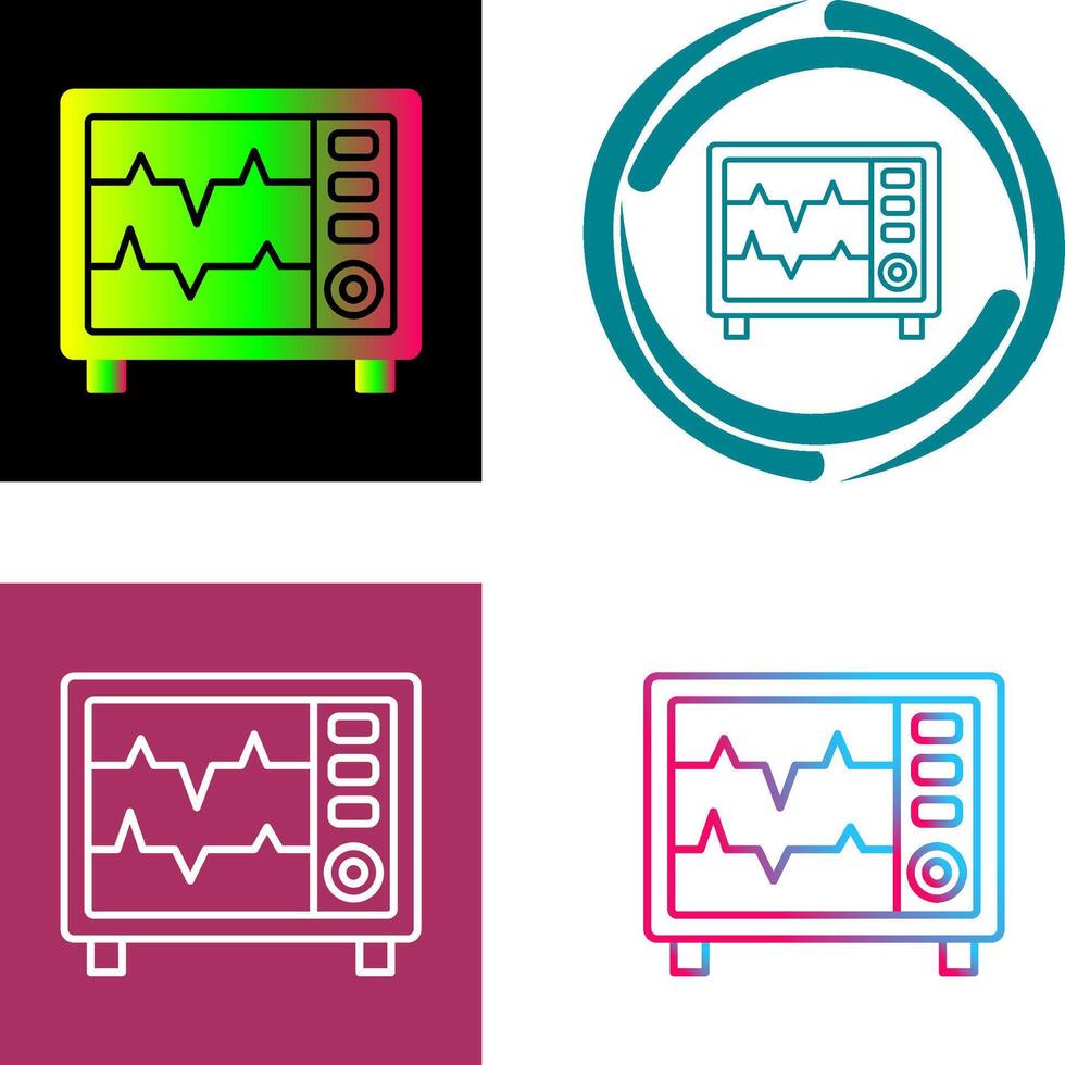 Heart Rate Monitor Icon Design vector