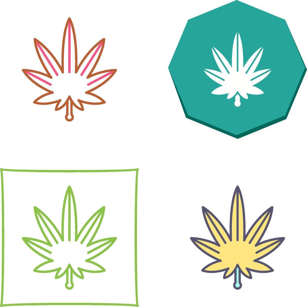 Weed Icon Design vector