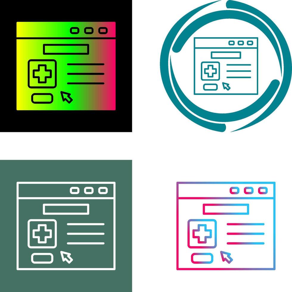 Browser Icon Design vector