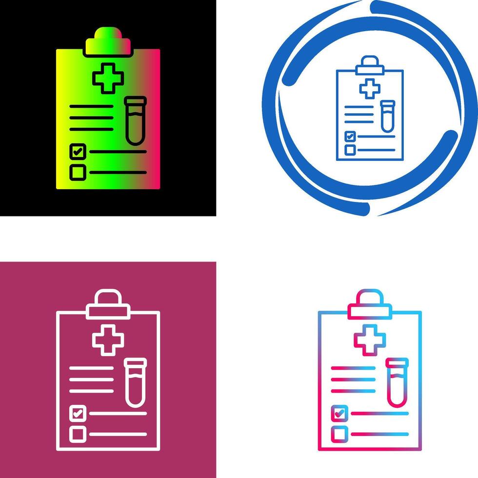 Medical Report Icon Design vector