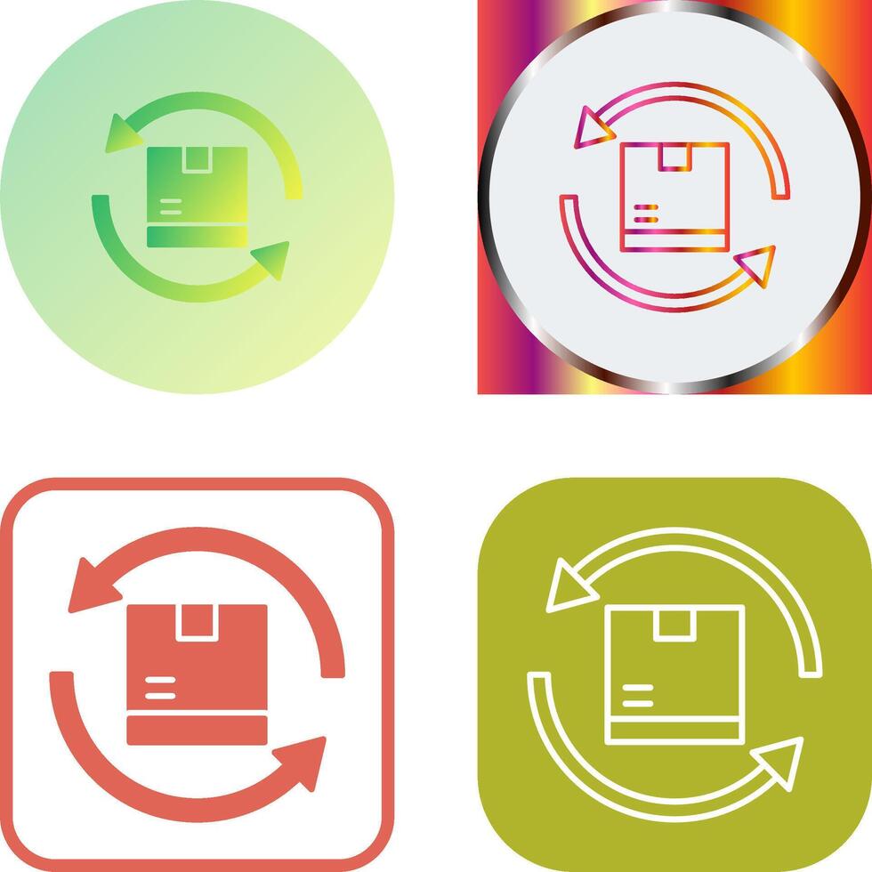Product Return Icon Design vector