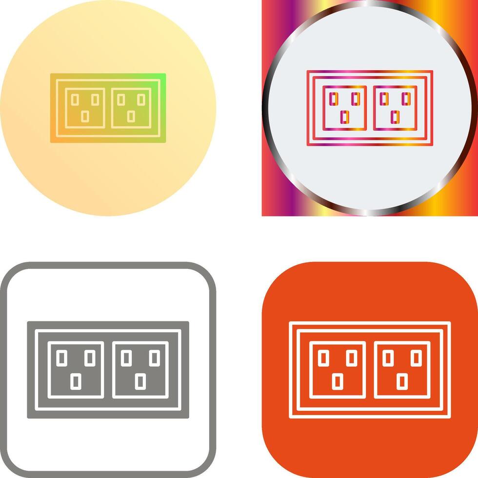 Socket Icon Design vector