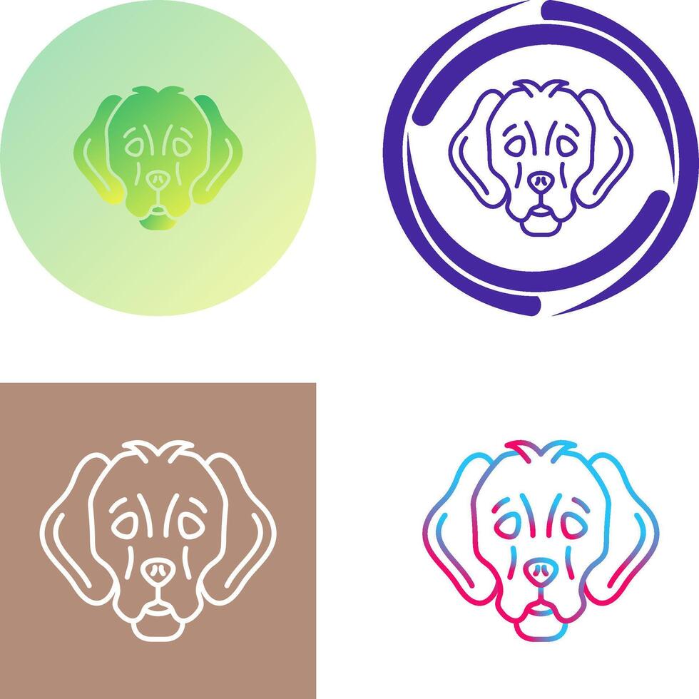 Dog Icon Design vector