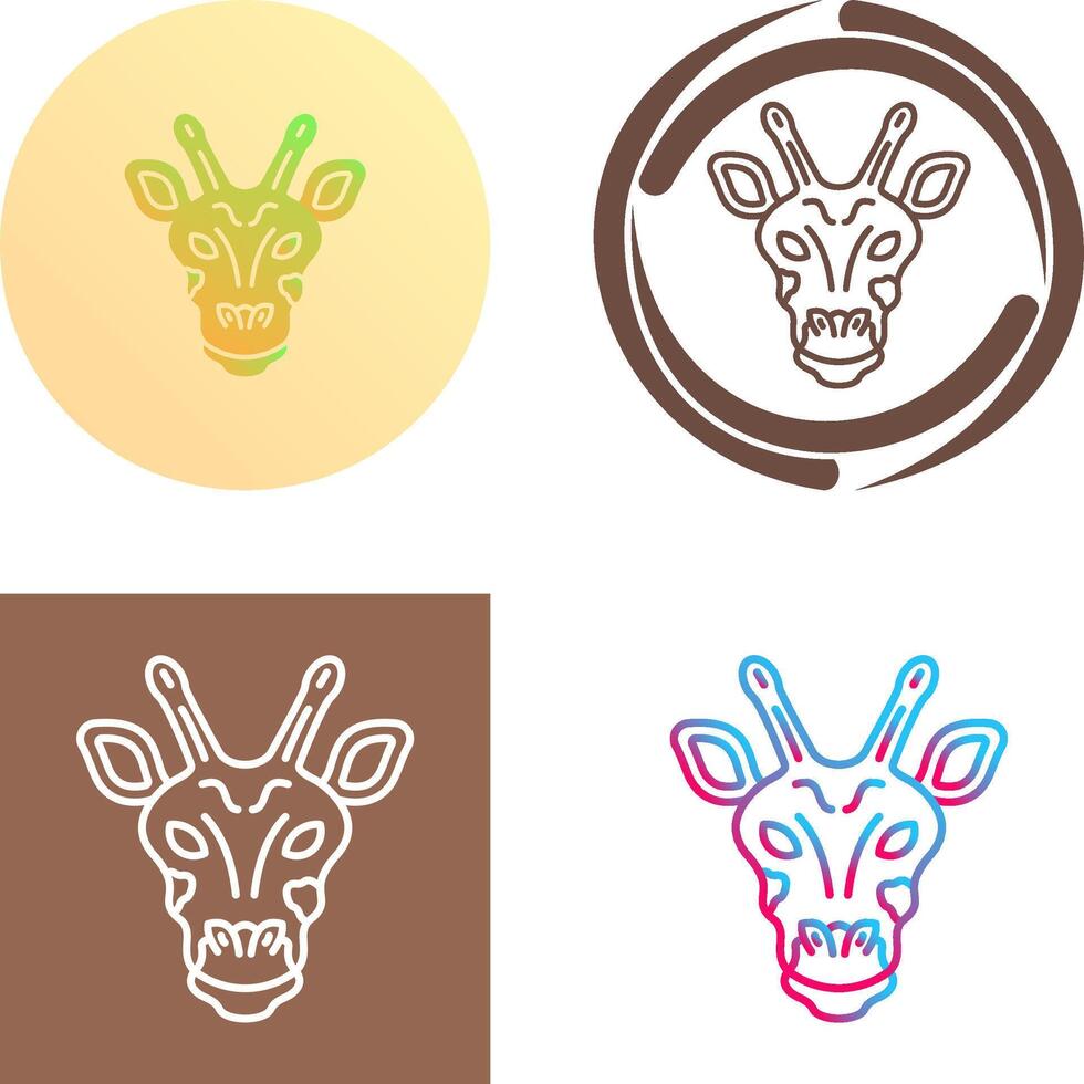 Giraffe Icon Design vector
