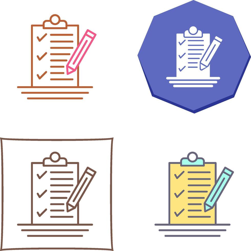 Check List Icon Design vector
