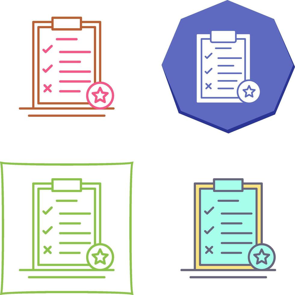 Task List Icon Design vector