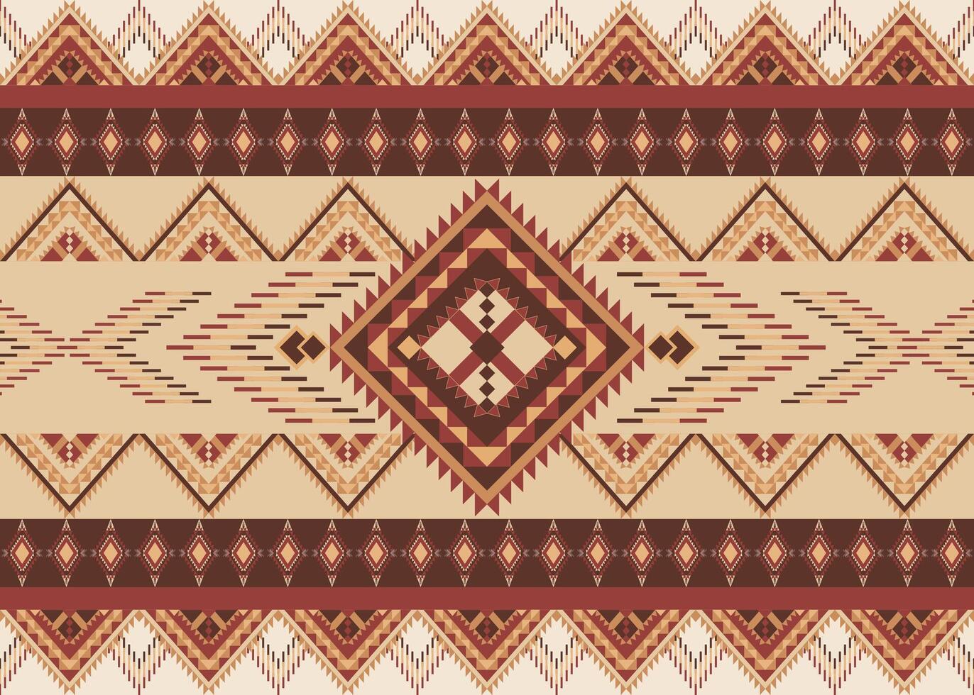 Ethnic seamless pattern. Tribal aztec ornamental abstract design background. Boho chic style. vector