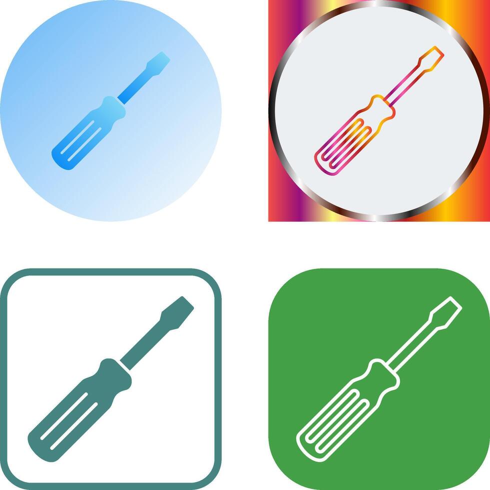 Screw driver Icon Design vector