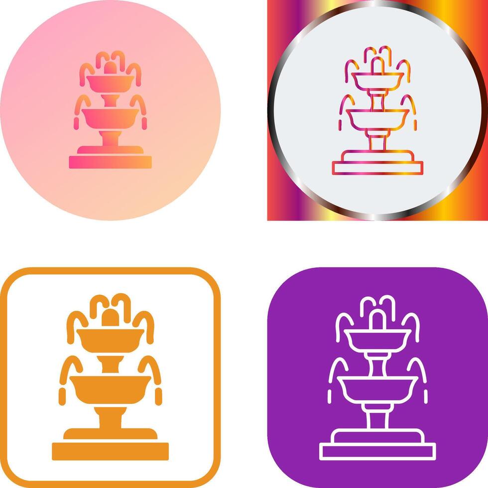 Fountain Icon Design vector