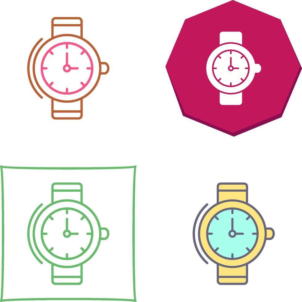 Wrist Watch Icon Design vector