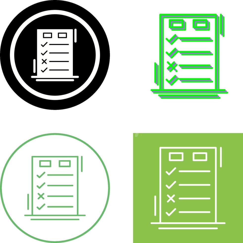 Today to Done CheckList Icon Design vector