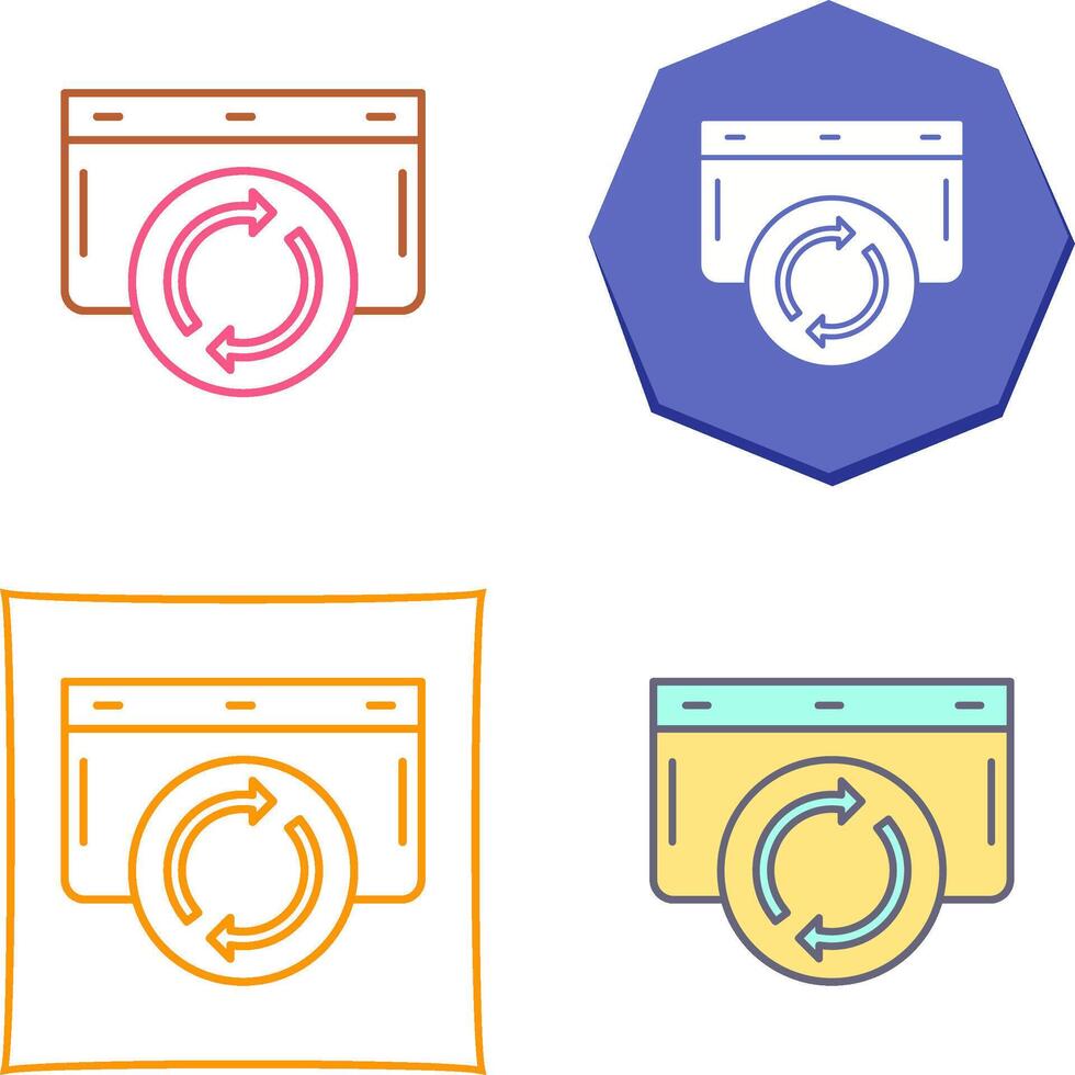 Refresh Icon Design vector