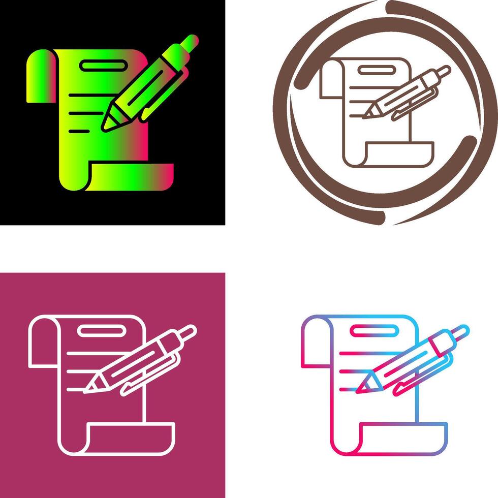 Contract Icon Design vector