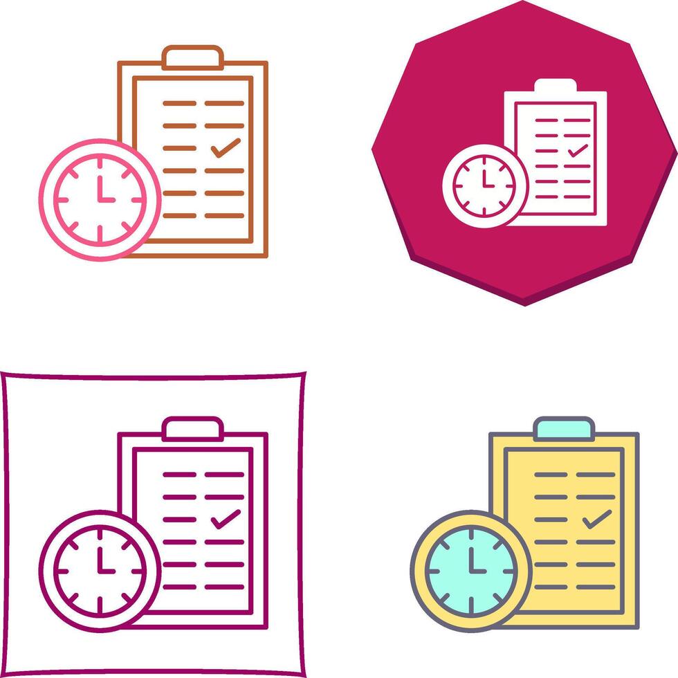 Time Planing Icon Design vector