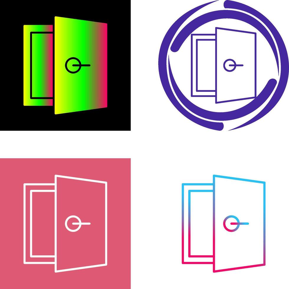 Door Icon Design vector