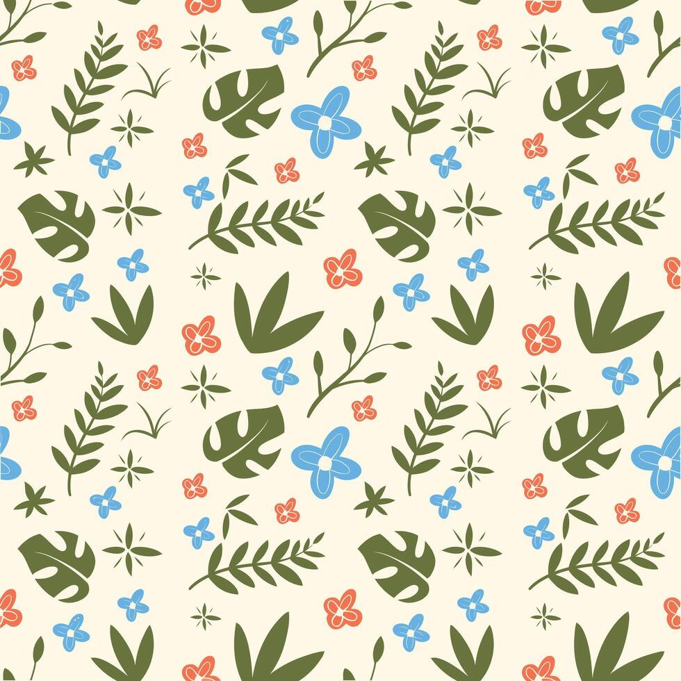 Floral seamless pattern . vector