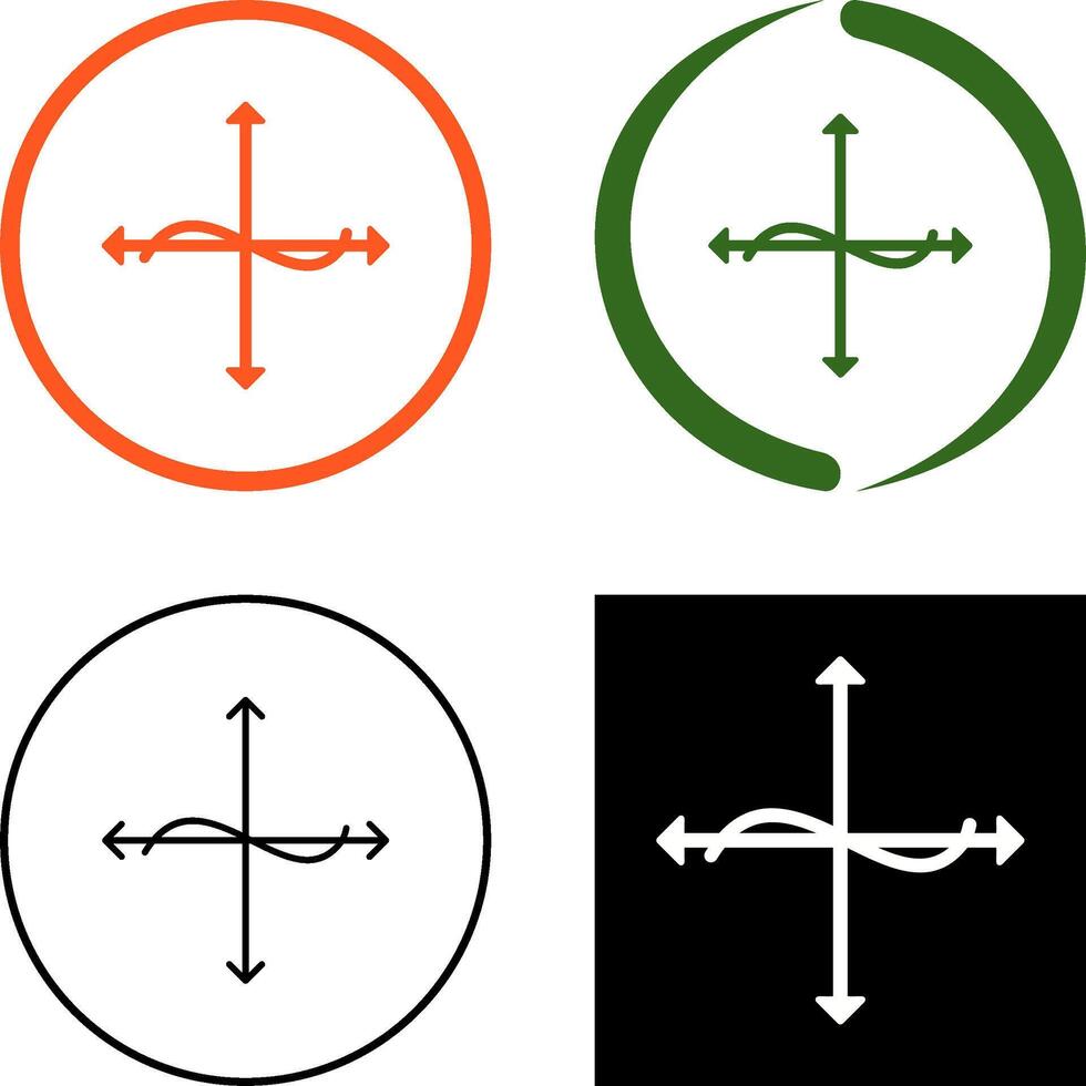 Unique Graph Icon Design vector