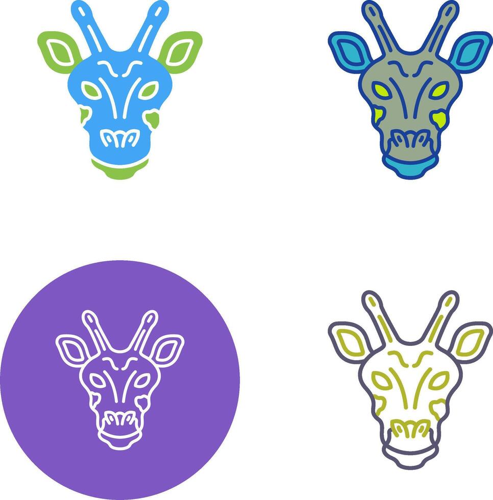 Giraffe Icon Design vector