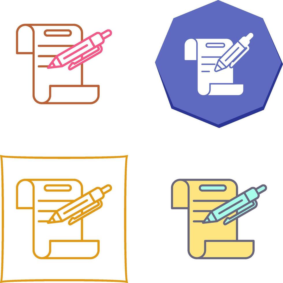 Contract Icon Design vector