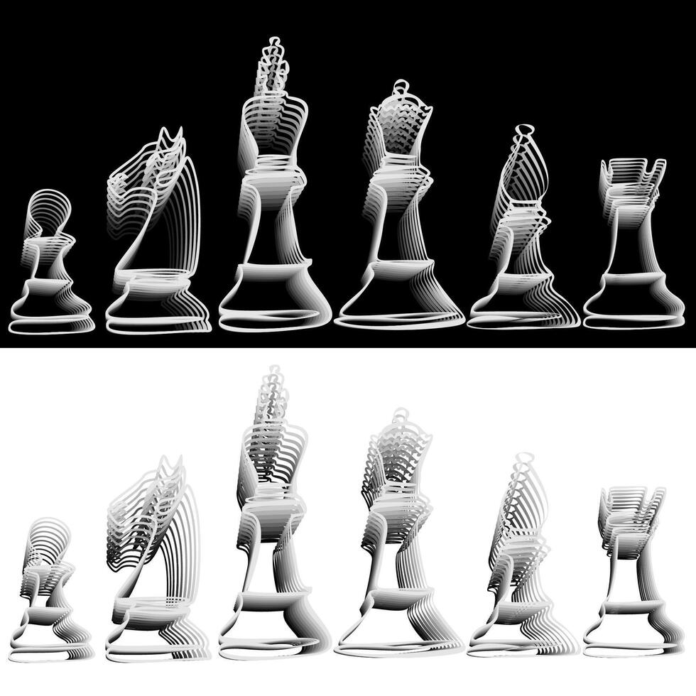 illustration chess background. Flyer design for chess tournament, match, game vector