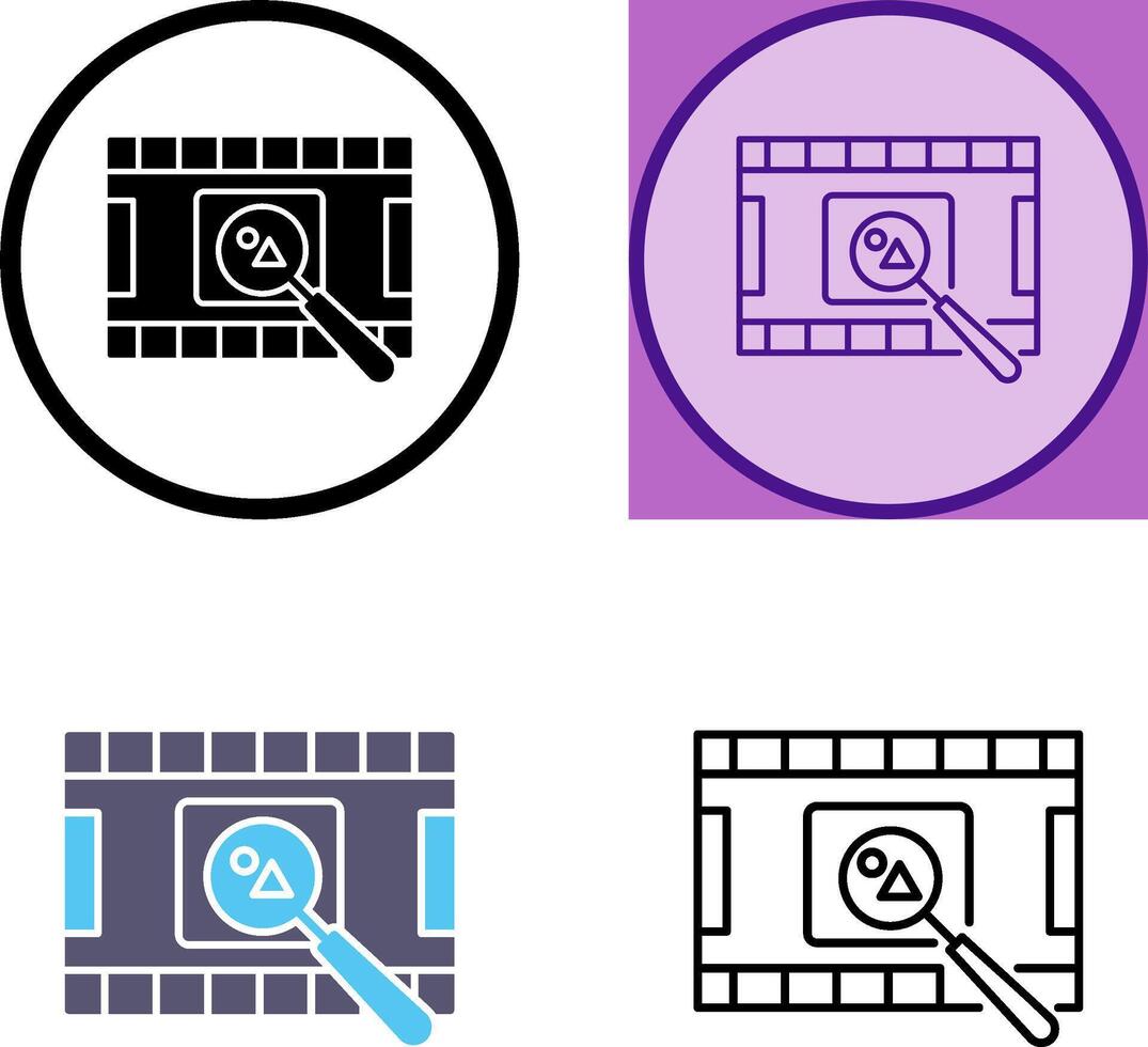 Unique Find Picture Icon Design vector