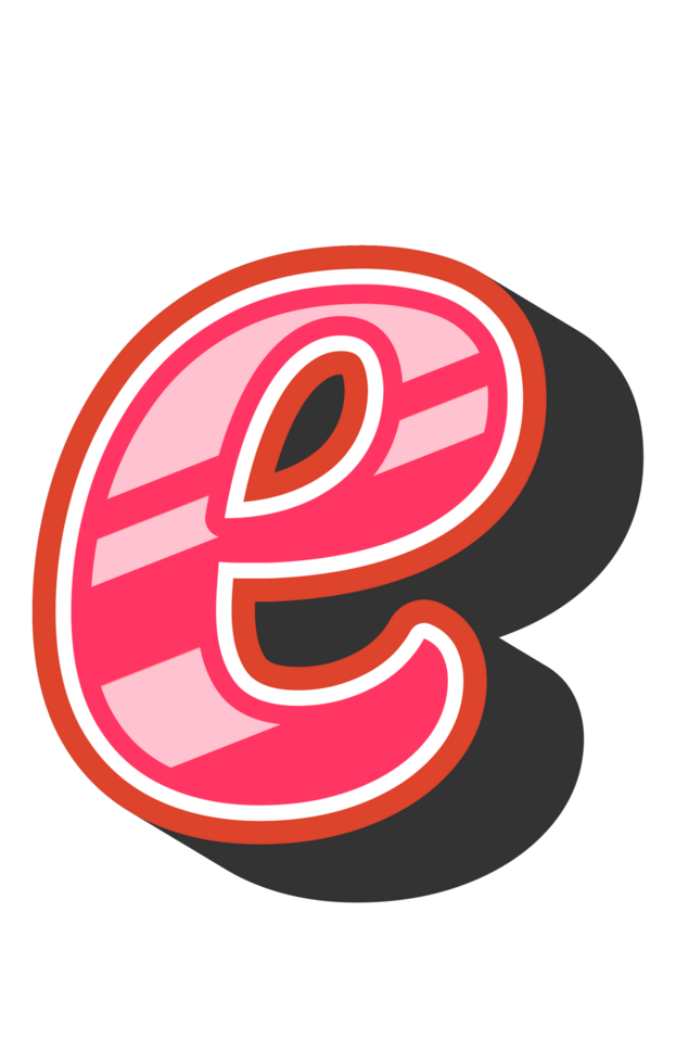 Playful Cartoon Alphabet Letter and Number png