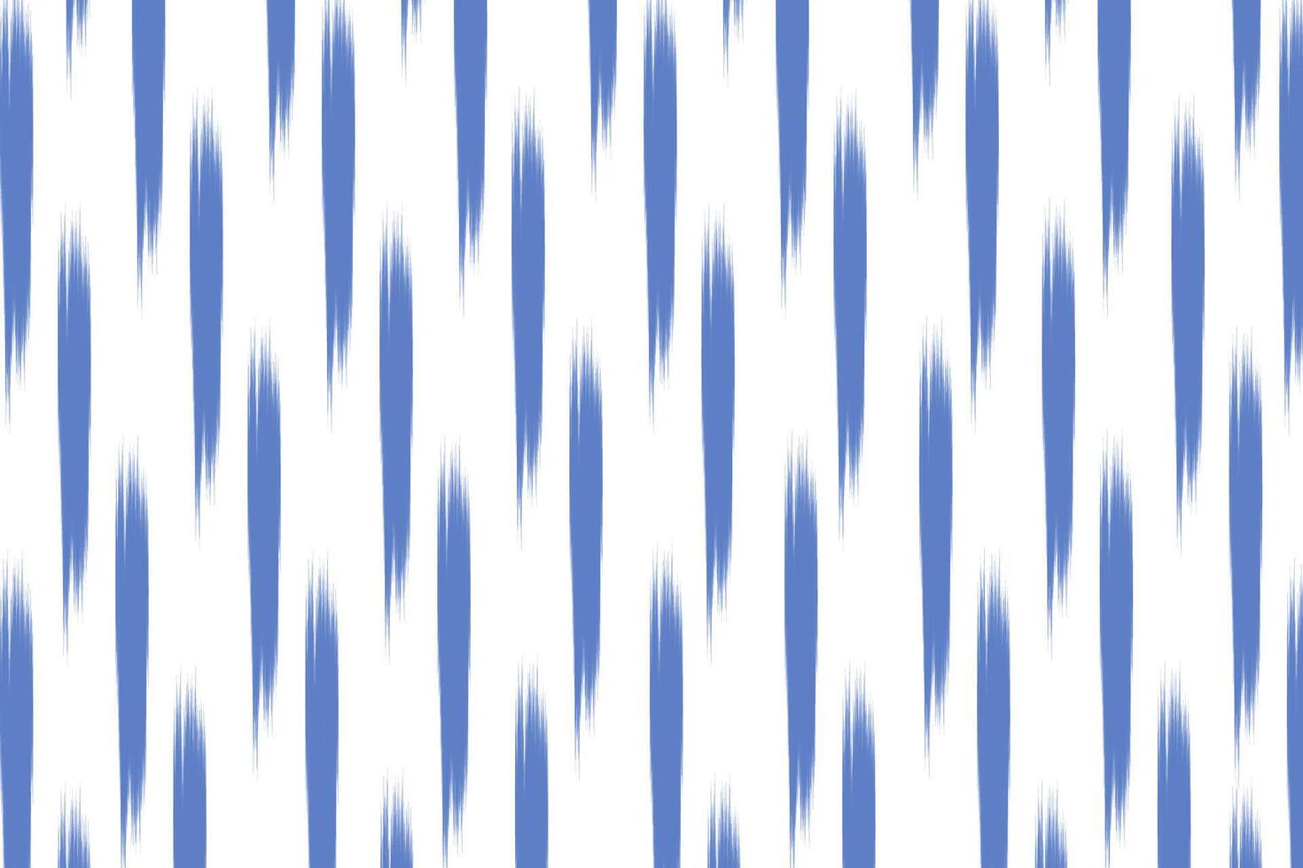Blue and white ikat seamless pattern. Abstract background for textile design. Can be used in fabric design for clothes, textile, fabric, shirt, embroidery vector