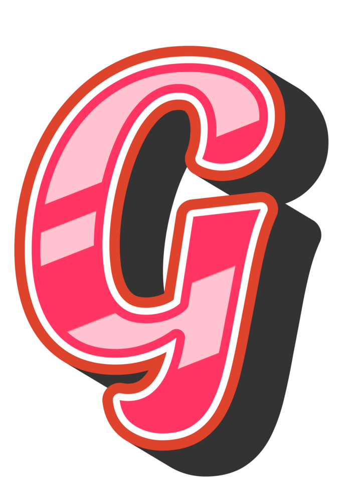 Playful Cartoon Alphabet Letter and Number png