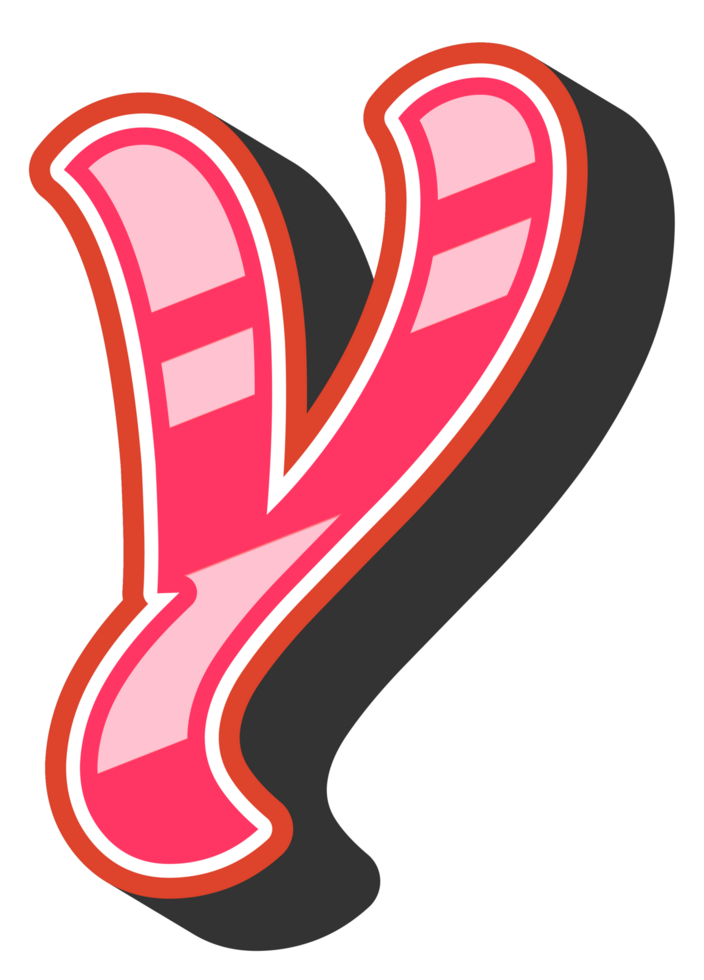 Playful Cartoon Alphabet Letter and Number png