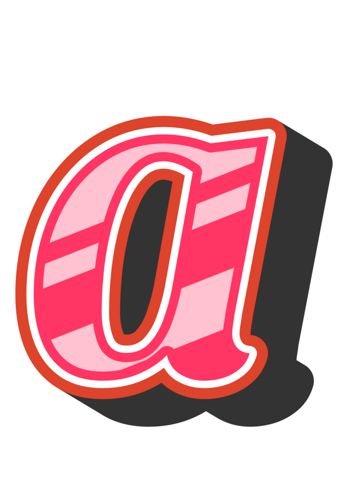 Playful Cartoon Alphabet Letter and Number png